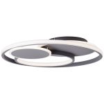 Brilliant Runda Deckenleuchte Metall Silicone Grau 45W 5200lm - 830-865 CCT | 500mm - Fernsteuerung Dimmbar