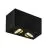 SLV Triledo Doppelt Deckenleuchte Aluminium Schwarz 14W 1300lm 38D - 830 Warmweiß