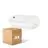 Mehrfachpackung 4x Philips LED Sicherheit Coreline BWC110 Weiß 9W 900lm - 830 Warmweiß | 242x110mm - IP54 - Lichtsensor