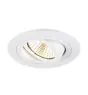 SLV New Tria 75 Spot Aluminium Weiß Rund 8.3W 750lm 38D - 930 Warmweiß | Ausschnitt 75mm -  Höchste Farbwiedergabe - Dimmbar 
